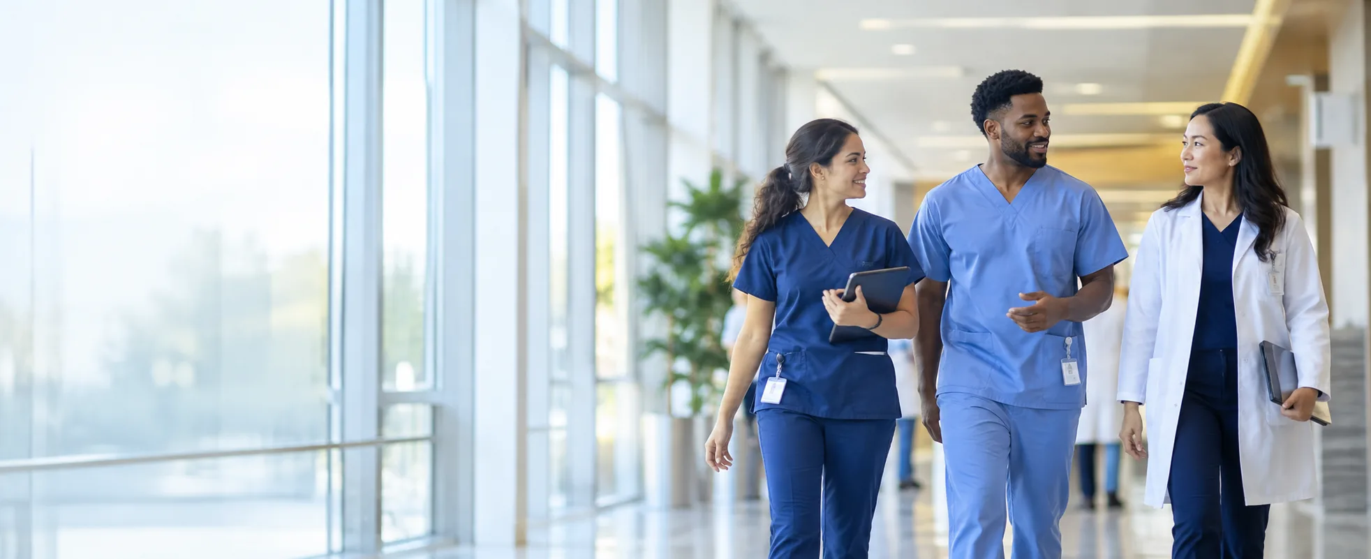 A diverse team of healthcare professionals